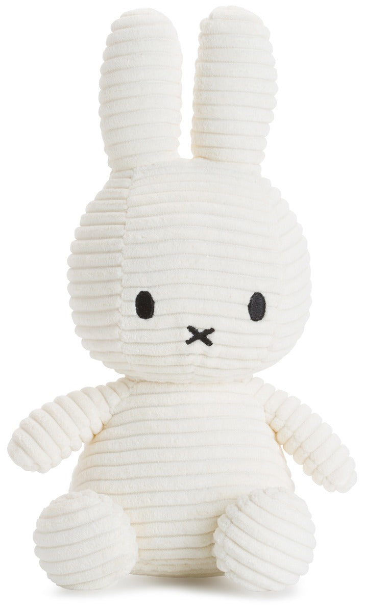 Miffy Plush Sitting ECO Corduroy - Off White (23cm)
