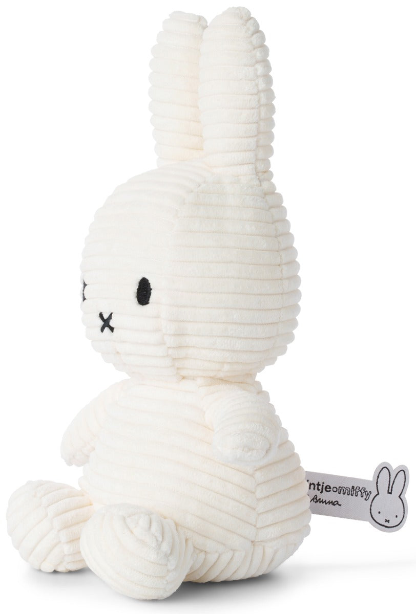 Miffy Plush Sitting ECO Corduroy - Off White (23cm)