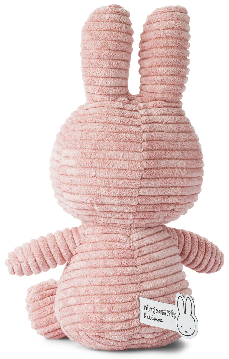 Miffy Plush Sitting ECO Corduroy - Pink (23cm)