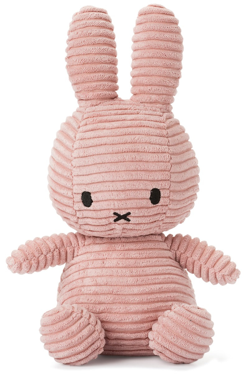 Miffy Plush Sitting ECO Corduroy - Pink (23cm)