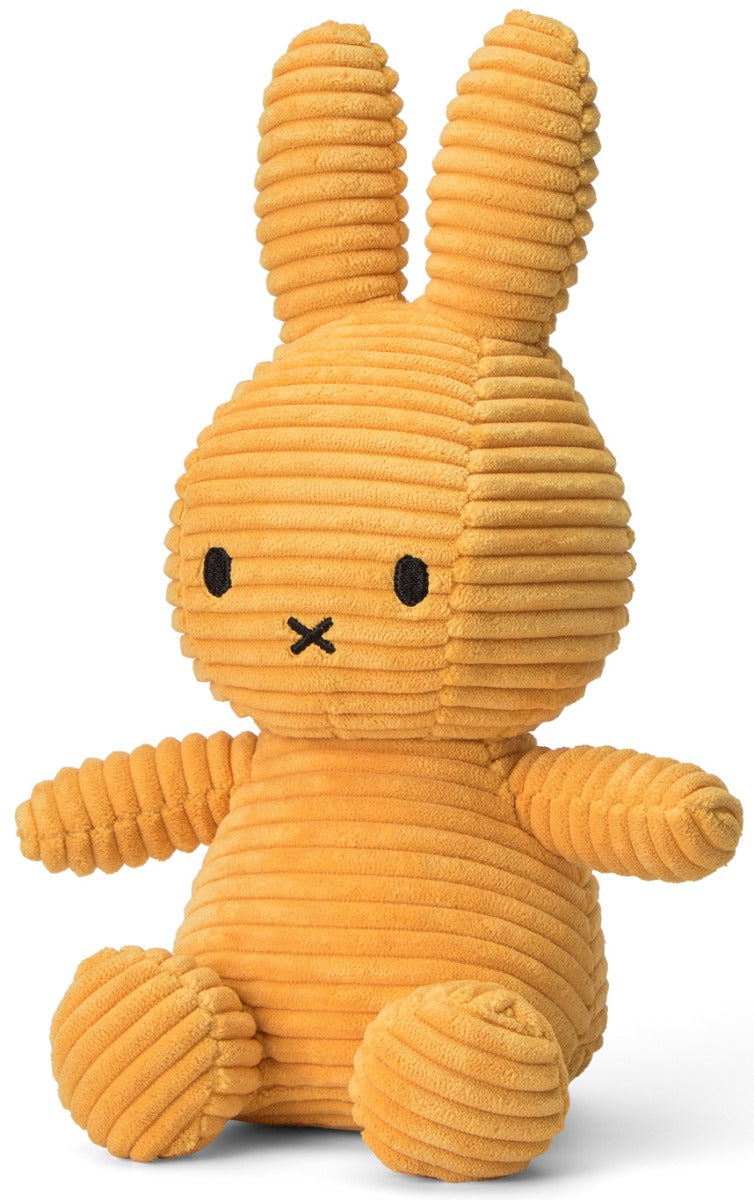 Miffy Plush Sitting ECO Corduroy - Yellow (23cm)