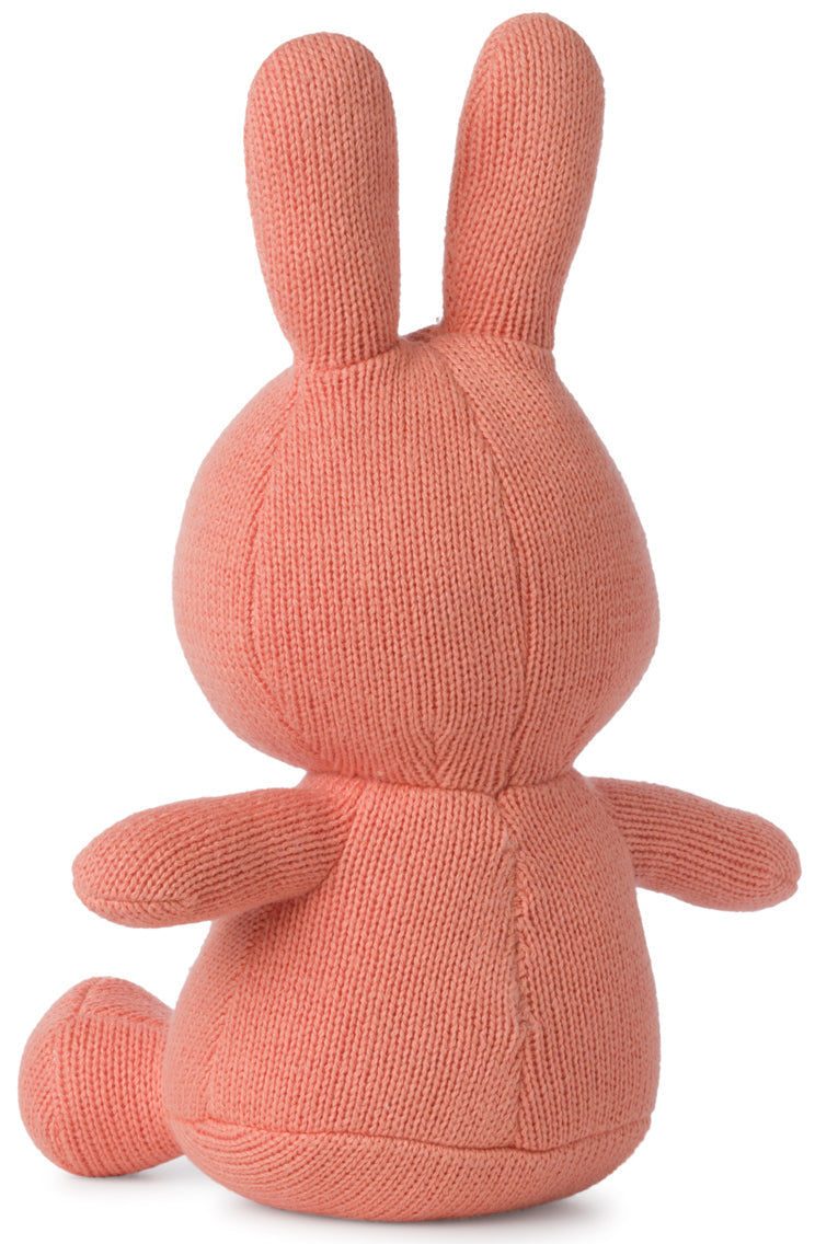 Miffy Plush Sitting Organic Cotton Knit - Peachy Pink (23cm)