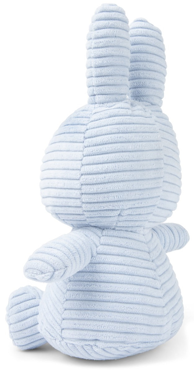 Miffy Plush Sitting ECO Corduroy - Ice Blue (23cm)
