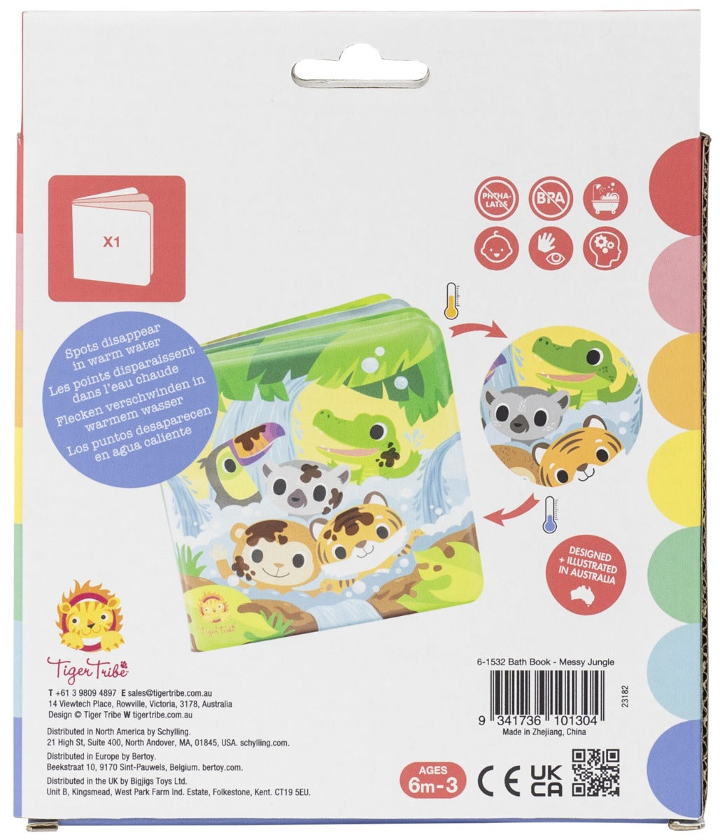 Tiger Tribe Bath Book - Messy Jungle
