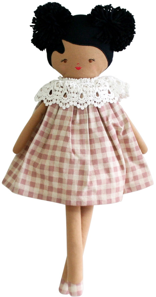Alimrose Aggie Doll - Rose Check (45cm)