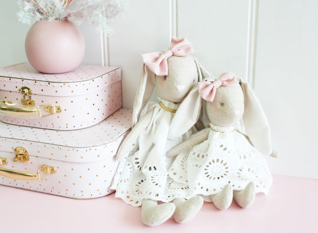 Alimrose Baby Broderie Bunny (27cm)
