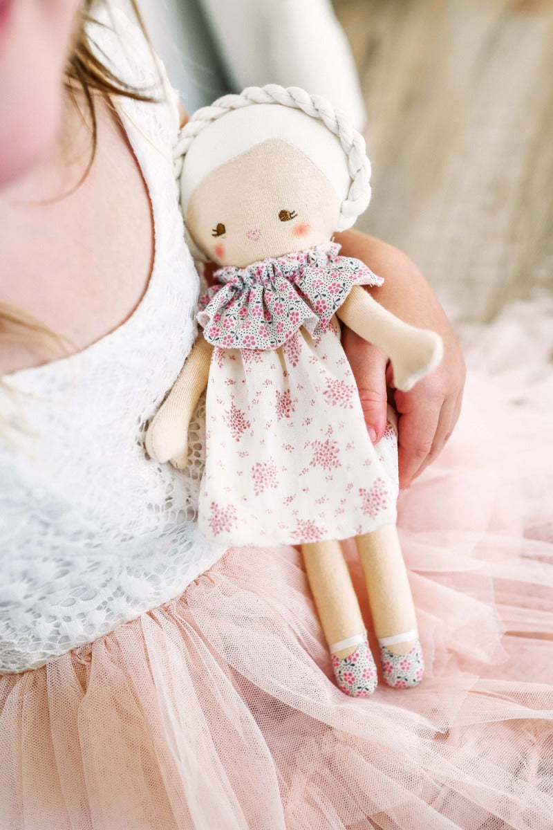 Alimrose Baby Coco Doll - Ivory Floral (26cm)