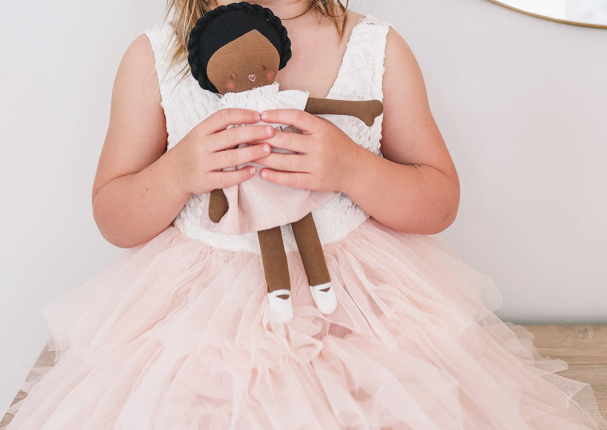 Alimrose Baby Coco Doll - Pale Pink (26cm)