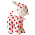 Alimrose Baby Deer Rattle - Strawberry (16cm)