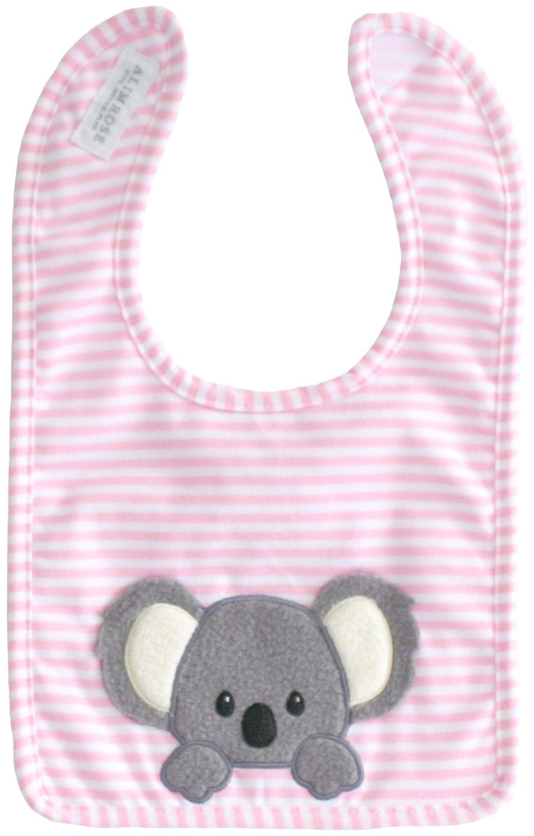 Alimrose Baby Koala Bib - Pink