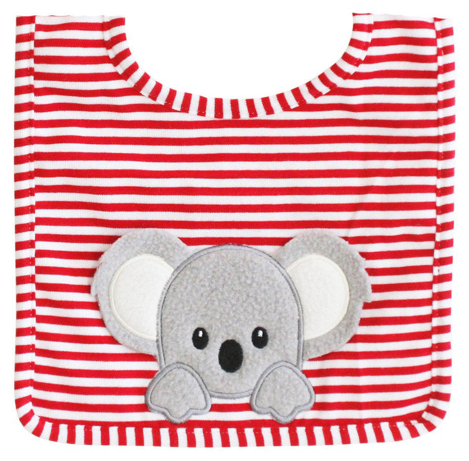 Alimrose Baby Koala Bib - Red