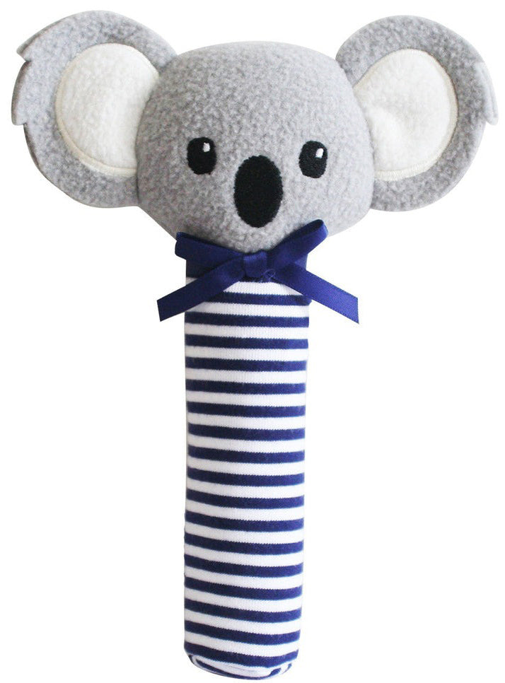 Alimrose Baby Koala Hand Squeaker - Navy
