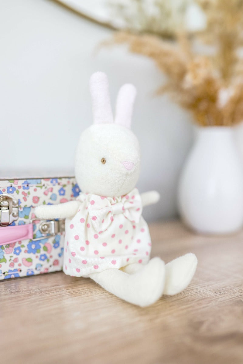 Alimrose Baby Betsy Bunny - Pink Spot (26cm)