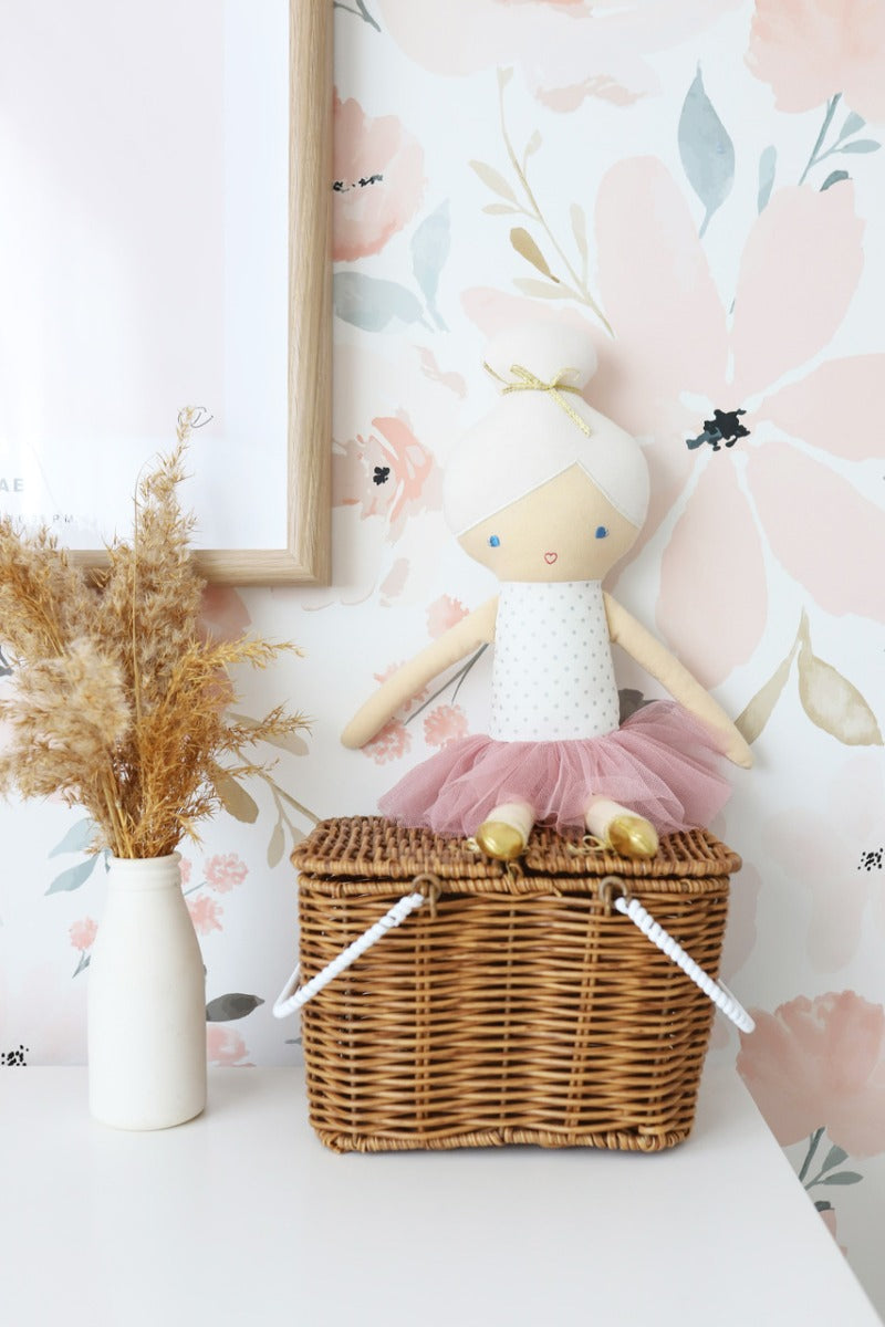 Alimrose Betty Ballerina Doll - Silver Blush (44cm)