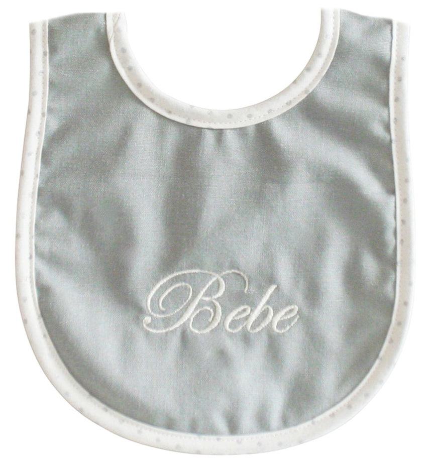 Alimrose Baby Bib - Bebe Grey