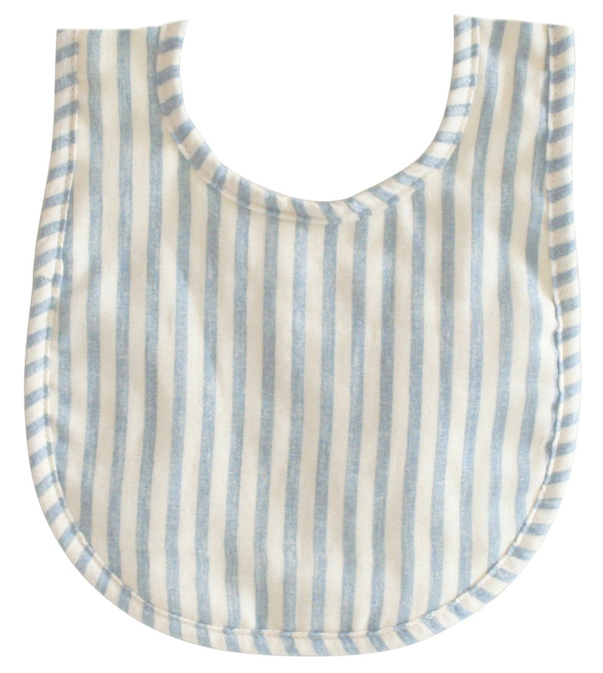 Alimrose Baby Bib - Chambray Stripe
