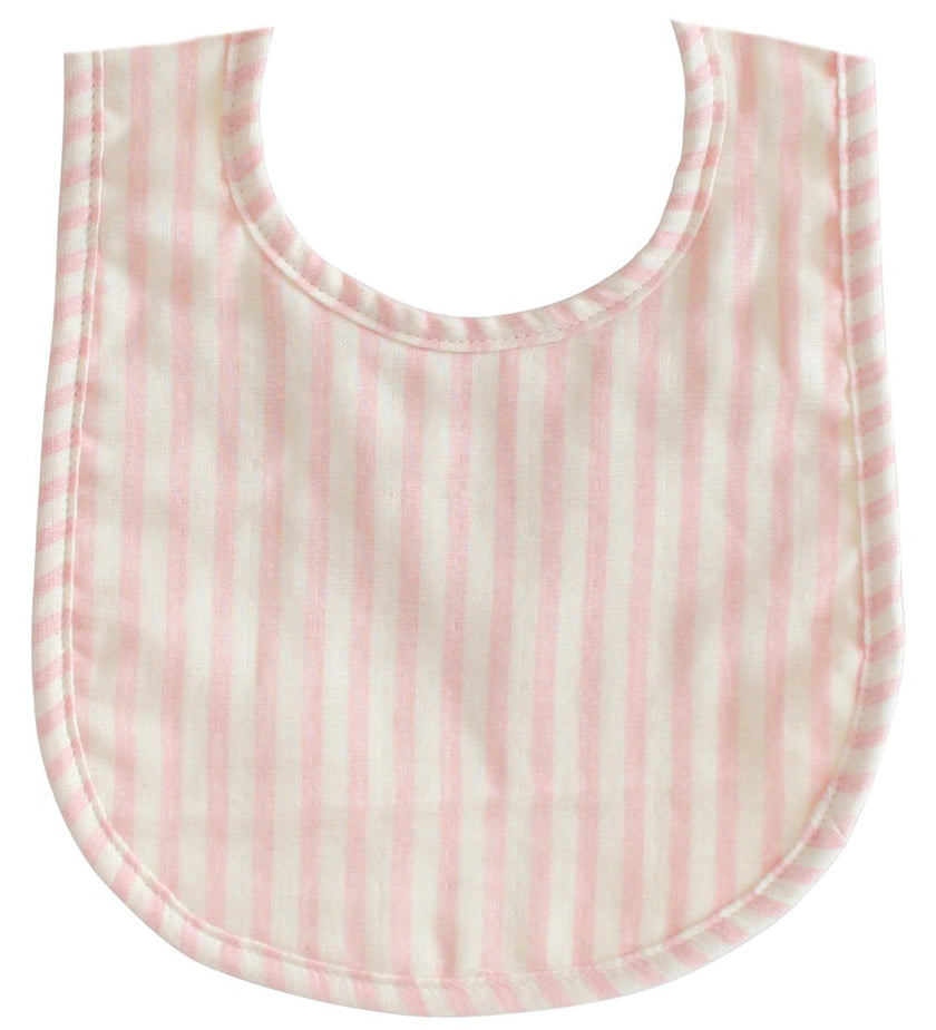 Alimrose Baby Bib - Pink Stripe