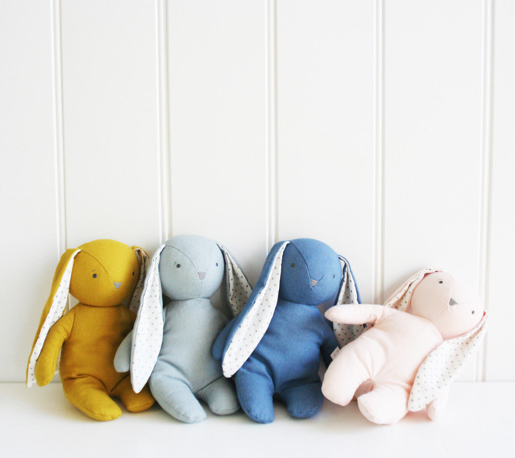 Alimrose Bobby Floppy Bunny - Chambray Linen (23cm)