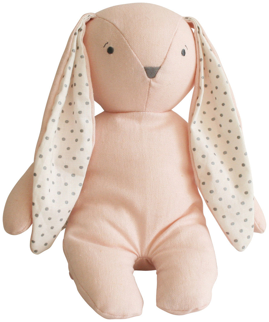 Alimrose Bobby Floppy Bunny - Pink Linen (23cm)