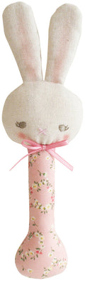 Alimrose Bunny Stick Rattle - Posy Heart