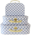 Alimrose Carry Case Set (3pcs) - Blue Check