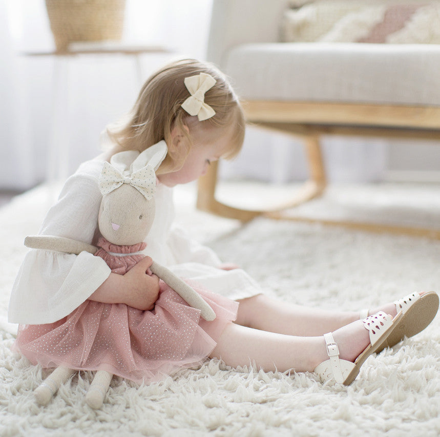 Alimrose Daisy Bunny Toy - Blush Sparkle (48cm)