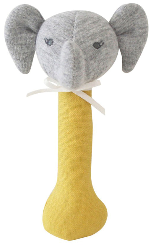 Alimrose Elliot Elephant Stick Rattle - Butterscotch