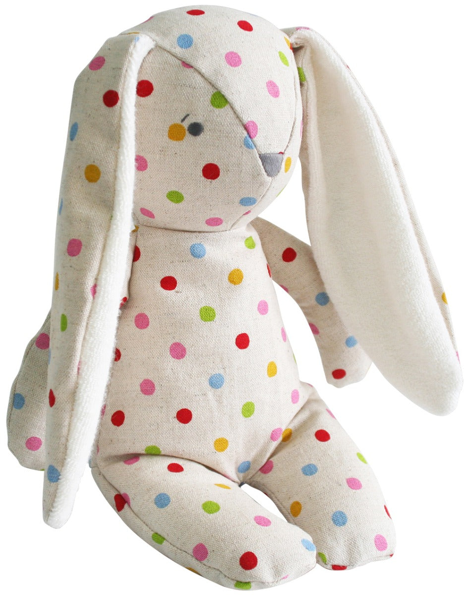 Alimrose Floppy Bunny - Confetti Spot Linen (23cm)