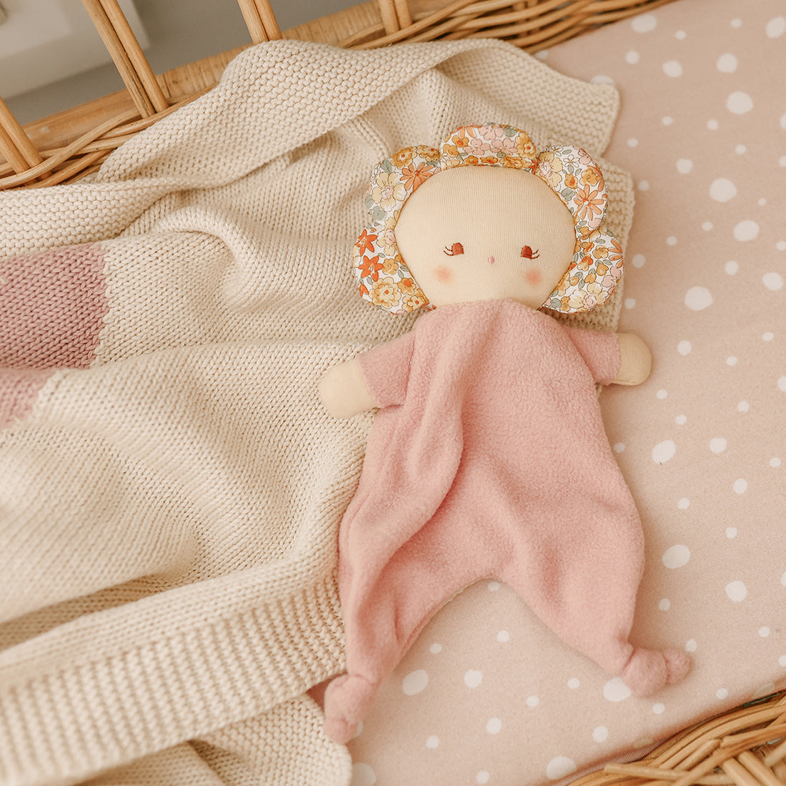 Alimrose Flower Baby Comforter - Sweet Marigold