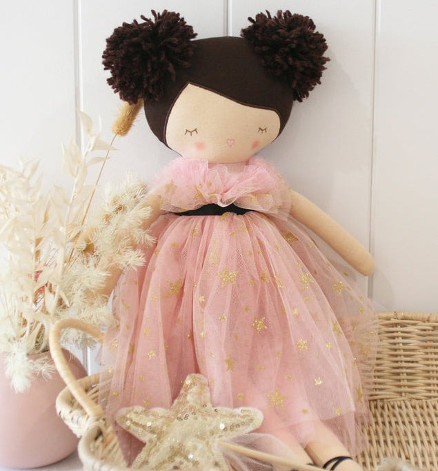 Alimrose Halle Ballerina Doll - Fair & Brunette (48cm)