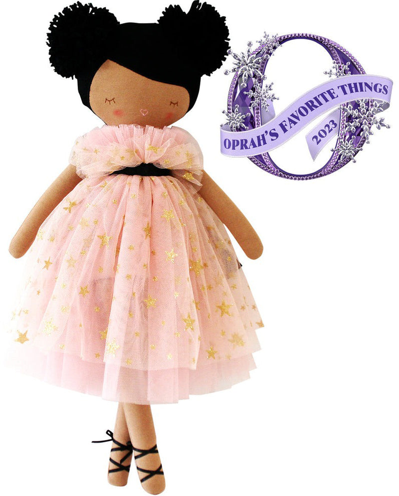 Alimrose Halle Ballerina Doll - Light Brown & Ebony (48cm)