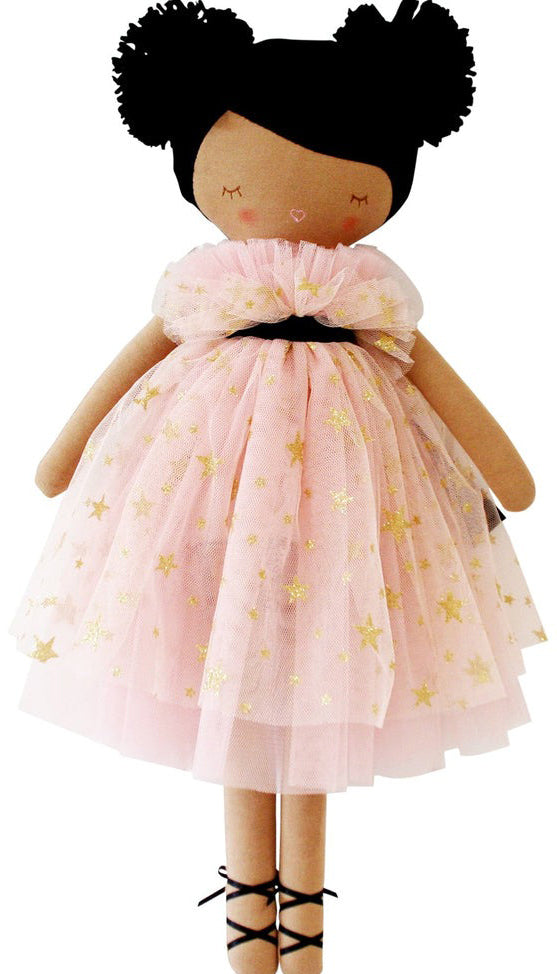 Alimrose Halle Ballerina Doll - Light Brown & Ebony (48cm)