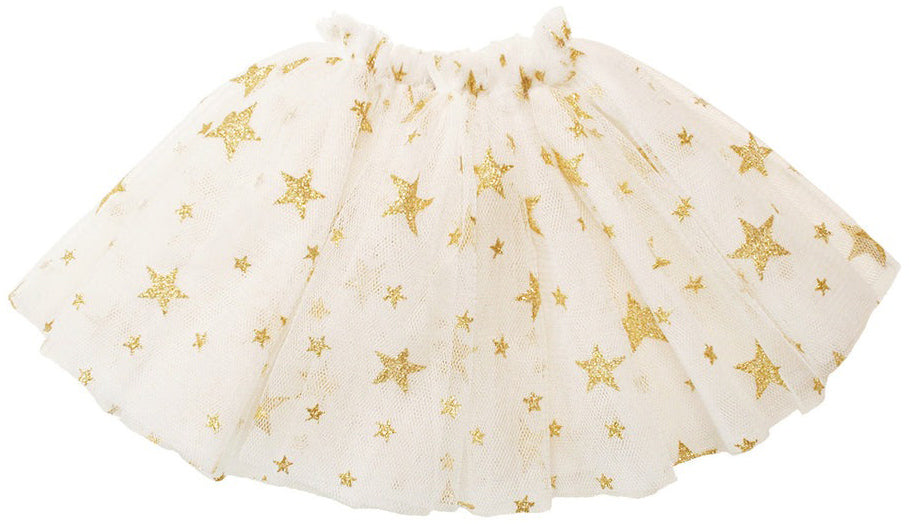 Alimrose Large Doll Tutu - Ivory Gold Star (40-45cm)