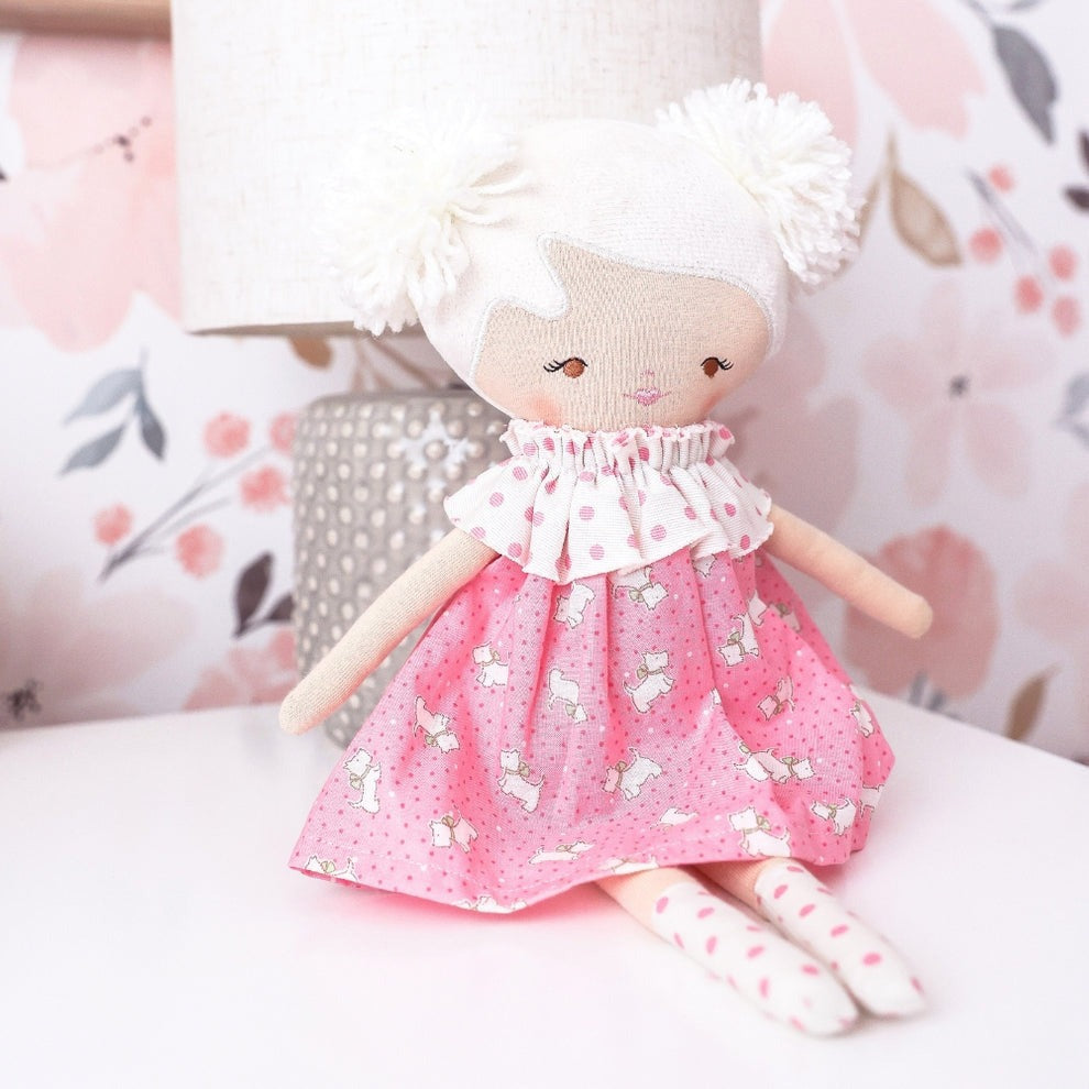 Alimrose Layla Doll - Pink Puppies (35cm)