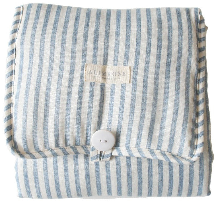 Alimrose Little Traveller Change Mat - Chambray Stripe