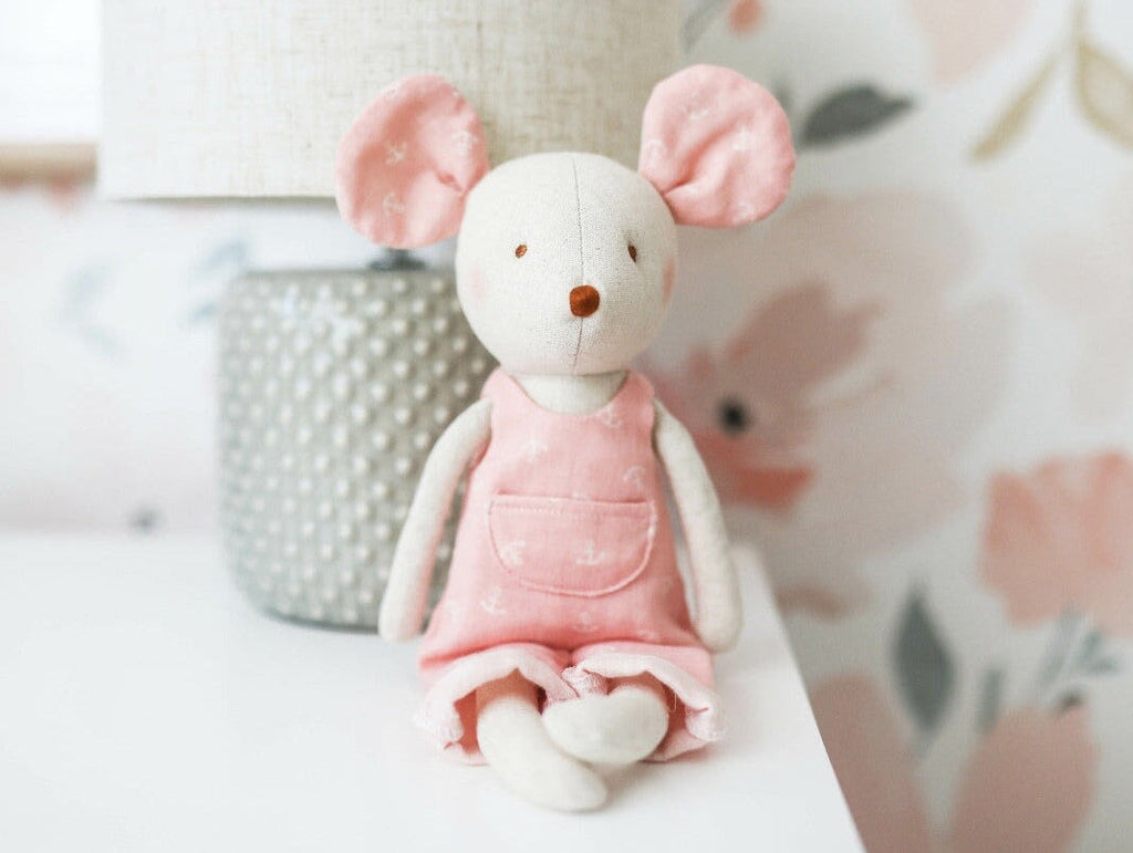 Alimrose Mabel Mouse - Pink (28cm)