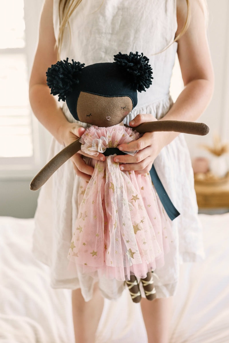 Alimrose Mae Pom Pom Doll - Blush Gold Star (48cm)