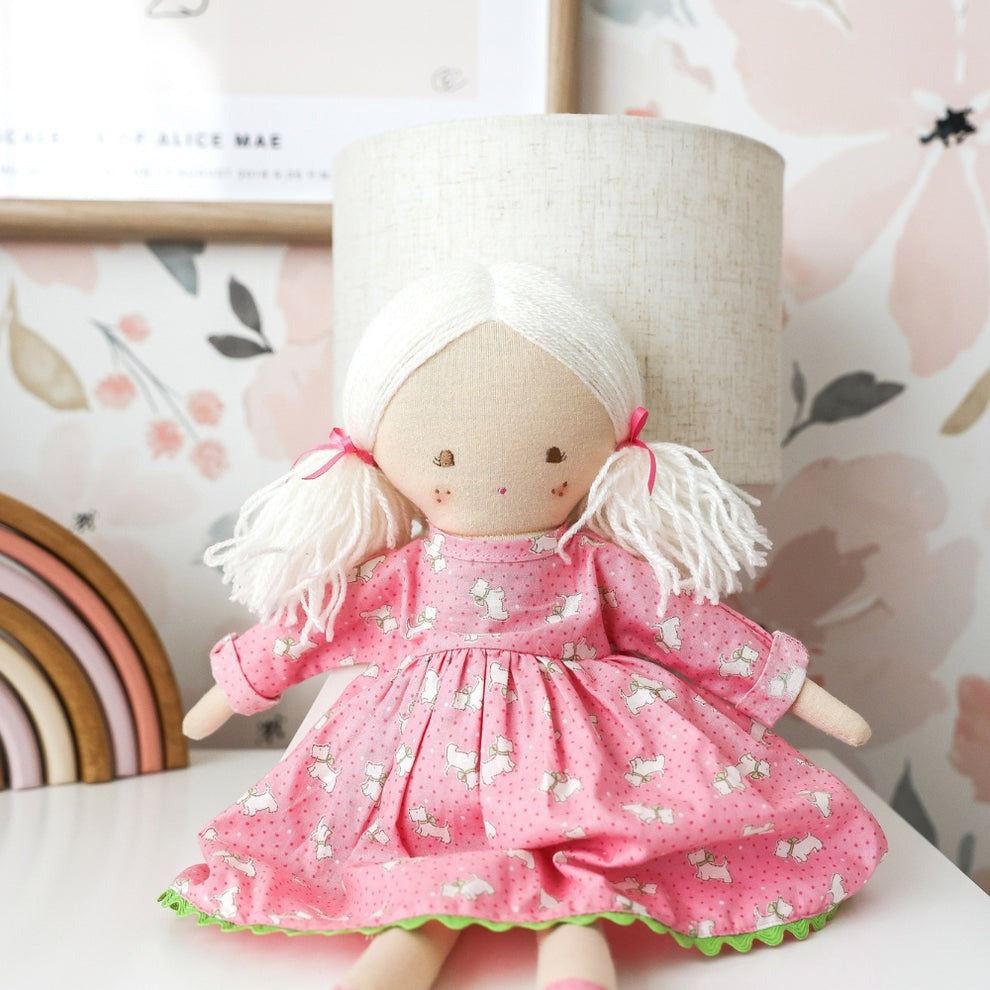 Alimrose Matilda Doll - Pink Puppies (44cm)