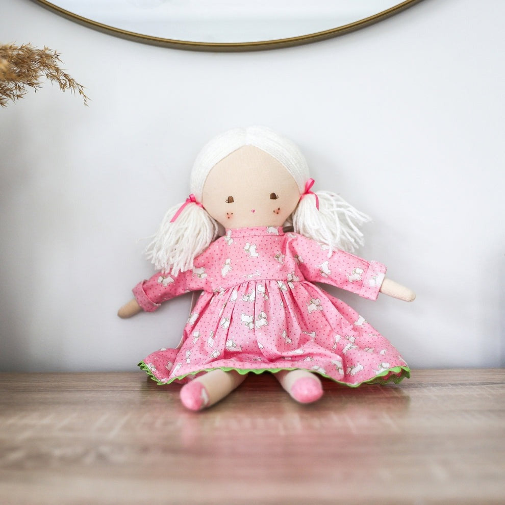 Alimrose Matilda Doll - Pink Puppies (44cm)