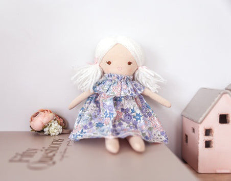 Alimrose Mini Matilda Asleep Awake Doll - Lilly Blue (23cm)