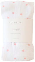 Alimrose Organic Muslin Swaddle - Pink Stars