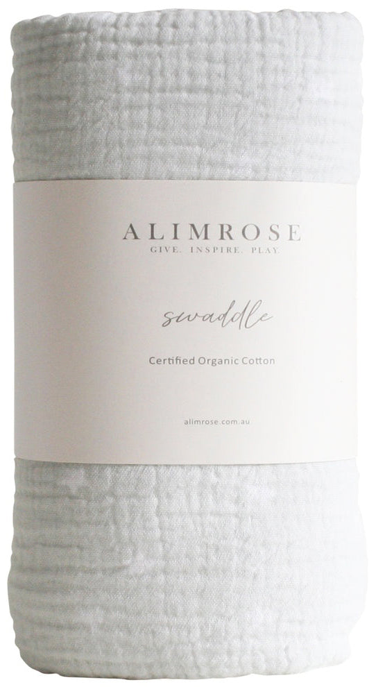 Alimrose Organic Muslin Swaddle - Starry Night Grey