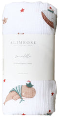 Alimrose Organic Muslin Swaddle - Whales