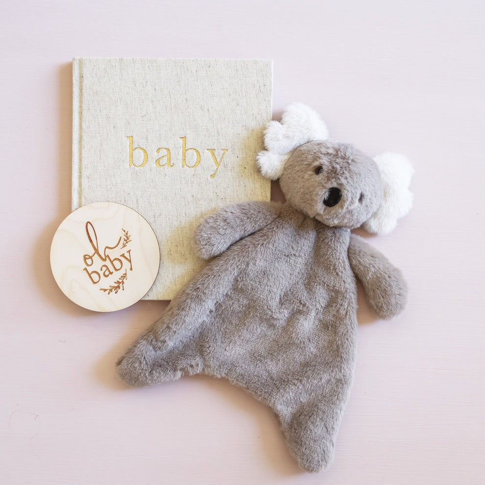 Alimrose Plush Baby Koala Comforter - Grey