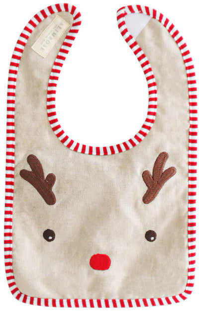 Alimrose Reindeer Linen Bib