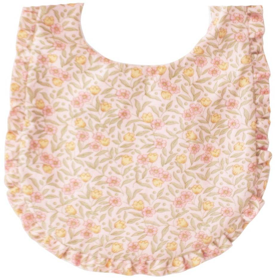 Alimrose Ruffle Edge Bib - Blossom Lily Pink