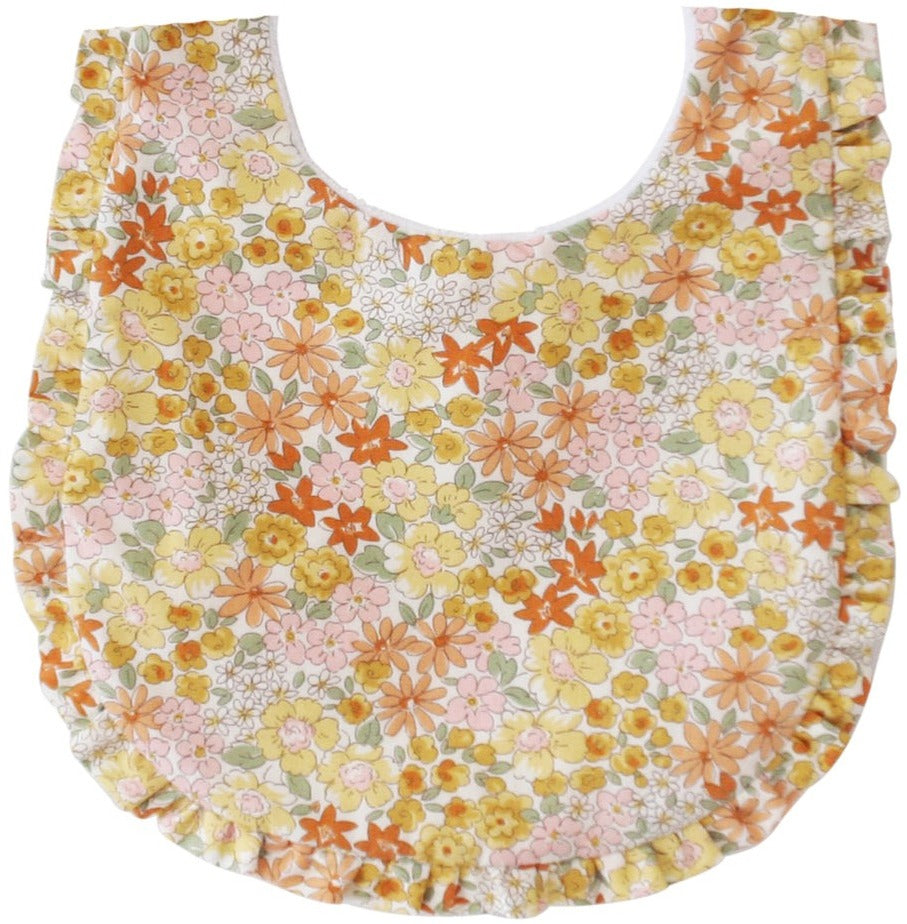 Alimrose Ruffle Edge Bib - Sweet Marigold