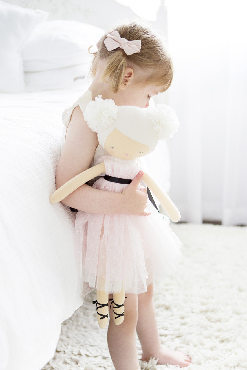 Alimrose Scarlett Pom Pom Doll - Pink (48cm)