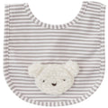 Alimrose Sherpa Bear Bib - Ivory