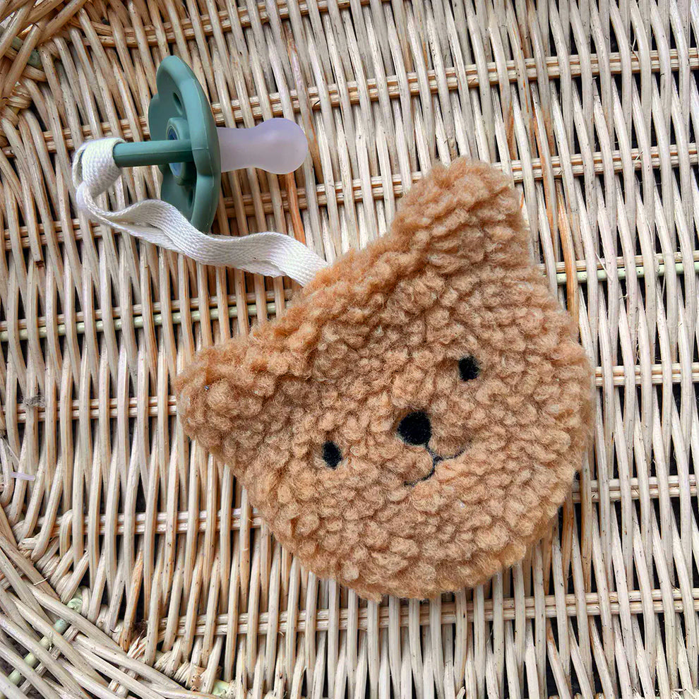 Alimrose Sherpa Paci Bear Comforter - Caramel